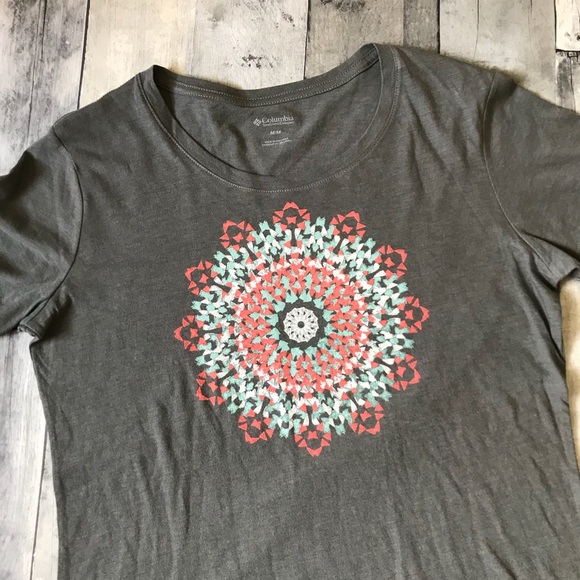 Columbia Tops - Columbia Short Sleeve Gray Tee - 692